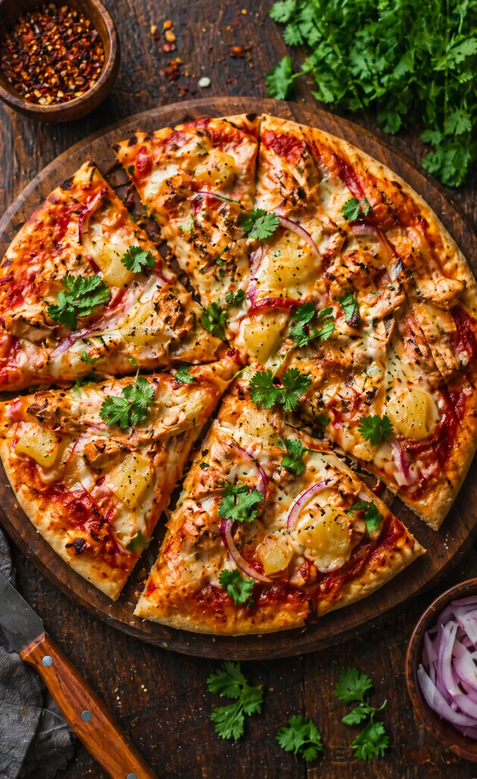 BY mahlzeitlos BBQ Chicken & Ananas Pizza