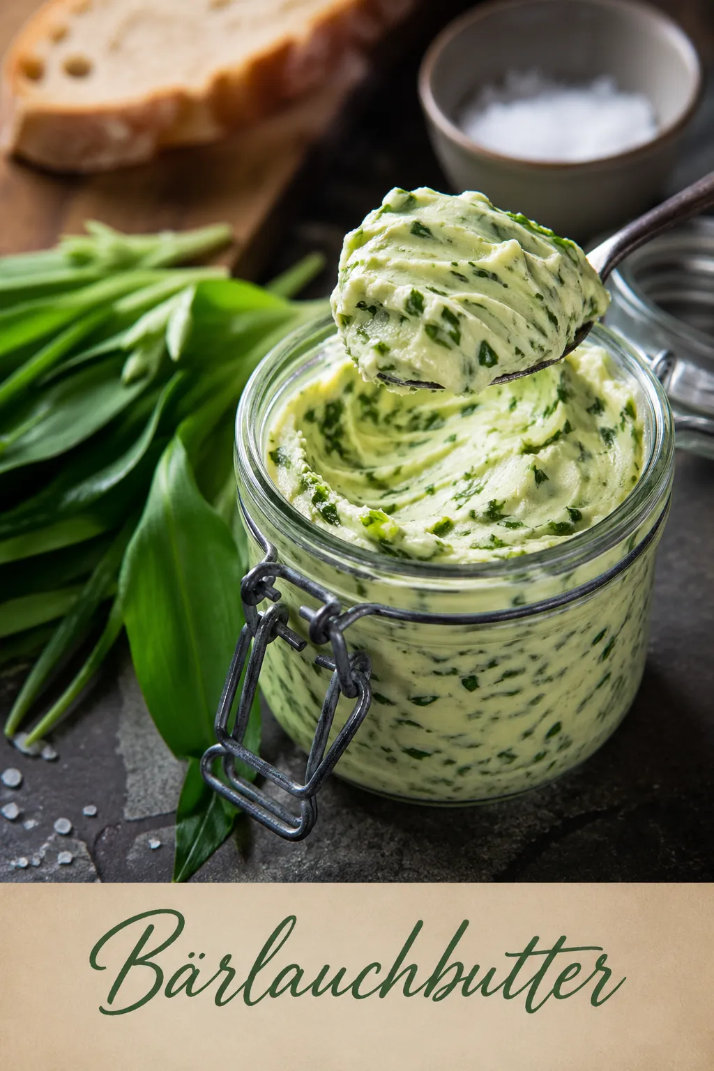 Bärlauchbutter Rezept einfach & schnell! Lerne die Geheimnisse für intensive Farbe, das richtige Einfrieren und den Schutz vor gefährlichem Botulismus.