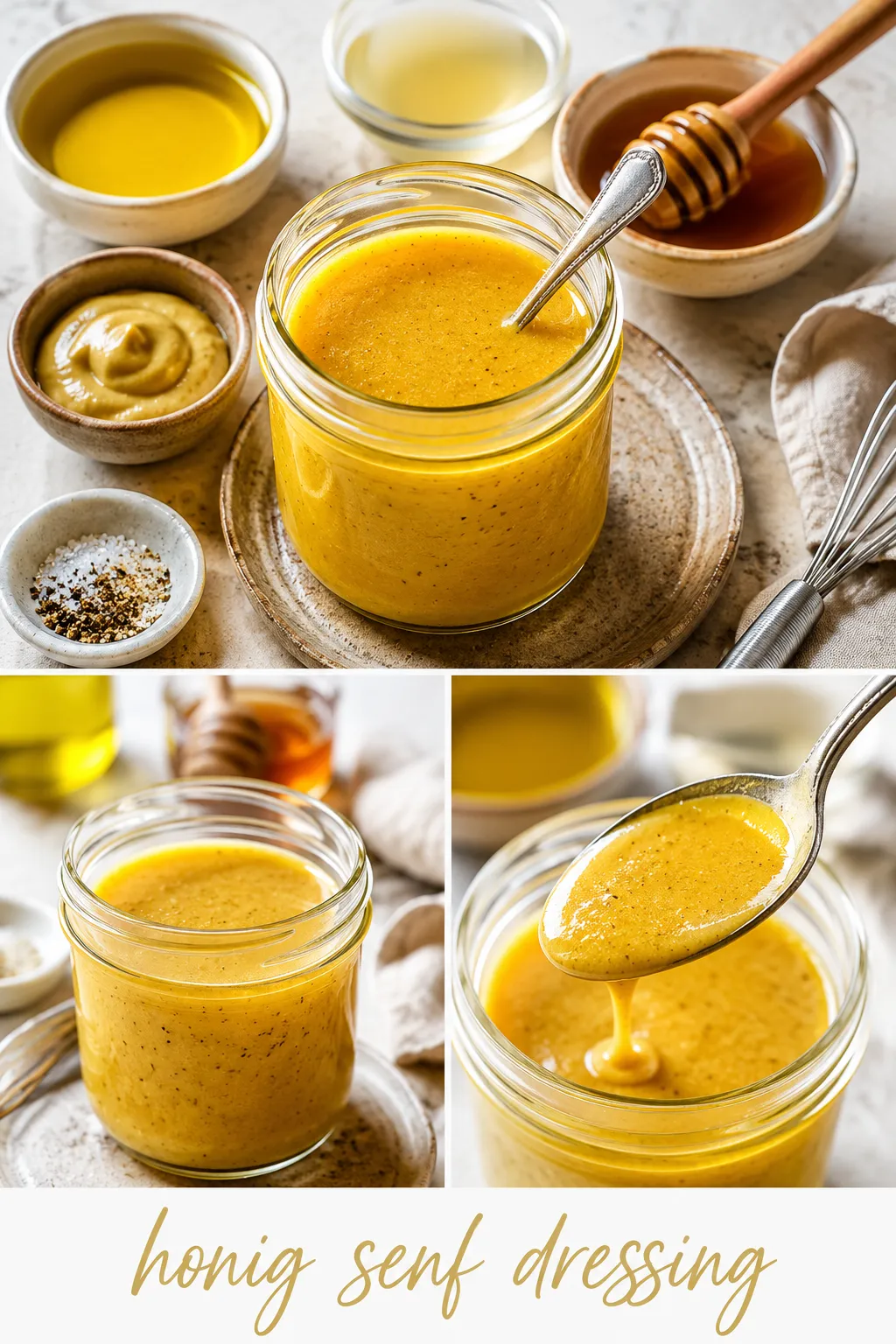 Warum wird Olivenöl im Mixer bitter? Die molekulare Lösung für Ihr honig senf dressing. Perfekt emulgiert wie im Restaurant – direkt zum Nachmachen!