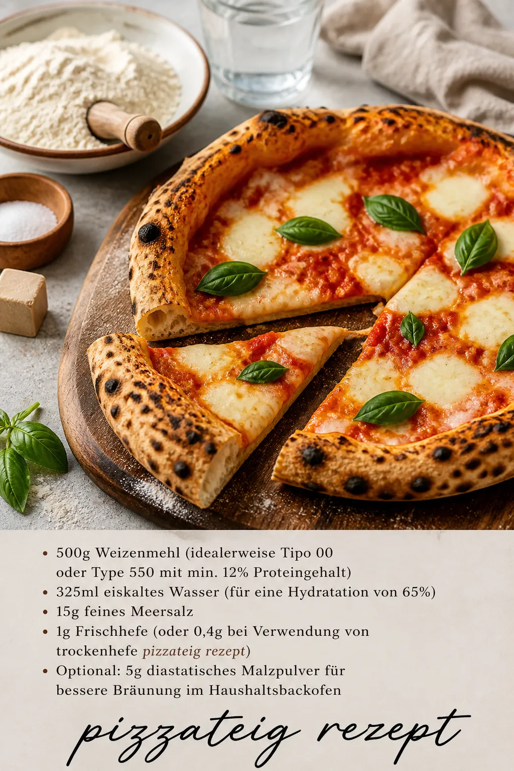 Schluss mit Pappe-Boden! Unser pizzateig rezept enthüllt die Chemie des Glutens & warum Zeit die wichtigste Zutat ist. Profi-Ergebnisse garantiert.