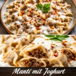 Lust auf echte Manti mit Joghurt? 🌟 Erfahre die geheimen Profi-Tricks für perfekten Teig, samtige Sauce ohne Gerinnen & feurige Butter! Jetzt nachkochen!