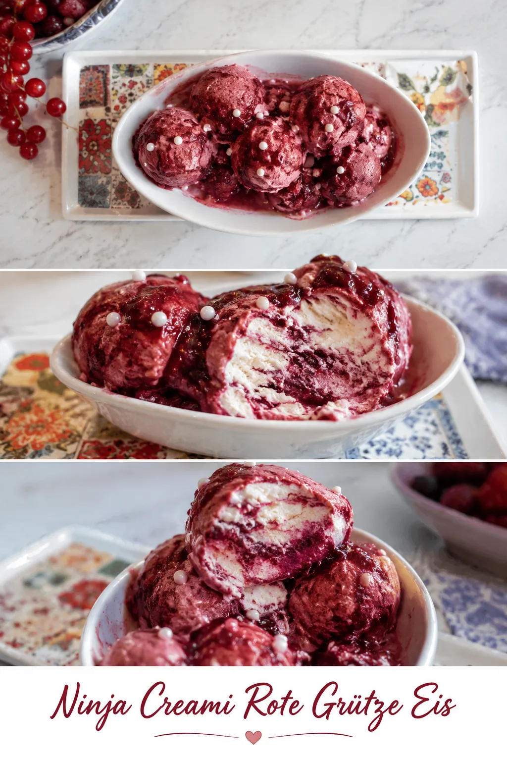 Das beste Ninja Creami Rote Grütze Eis! Erfahre, wie du den gefürchteten Caseinschock verhinderst und perfekten, cremigen Schmelz erreichst.