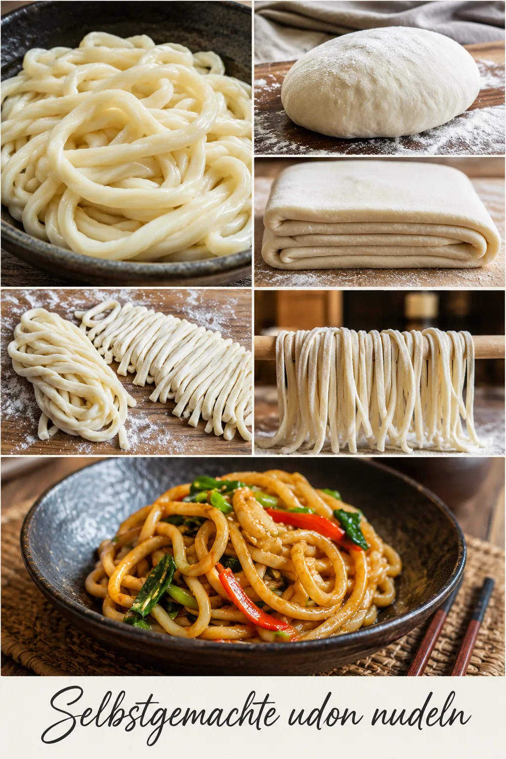 Vergessen Sie labbrige Pasta! Selbstgemachte Udon Nudeln gelingen mit diesem Guide garantiert elastisch, bissfest und ganz ohne Knete-Geruch.