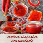 Braune Marmelade adé! Entdecken Sie die wissenschaftliche Methode für meisterhafte erdbeer rhabarber marmelade, die perfekt geliert und fruchtig schmeckt.