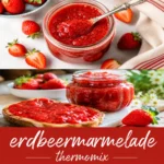 Erdbeermarmelade Thermomix: Nie wieder Überkochen bei 1 kg Früchten! Entdecke clevere Tricks für perfekte Konsistenz, leuchtendes Rot & puren Fruchtgeschmack.
