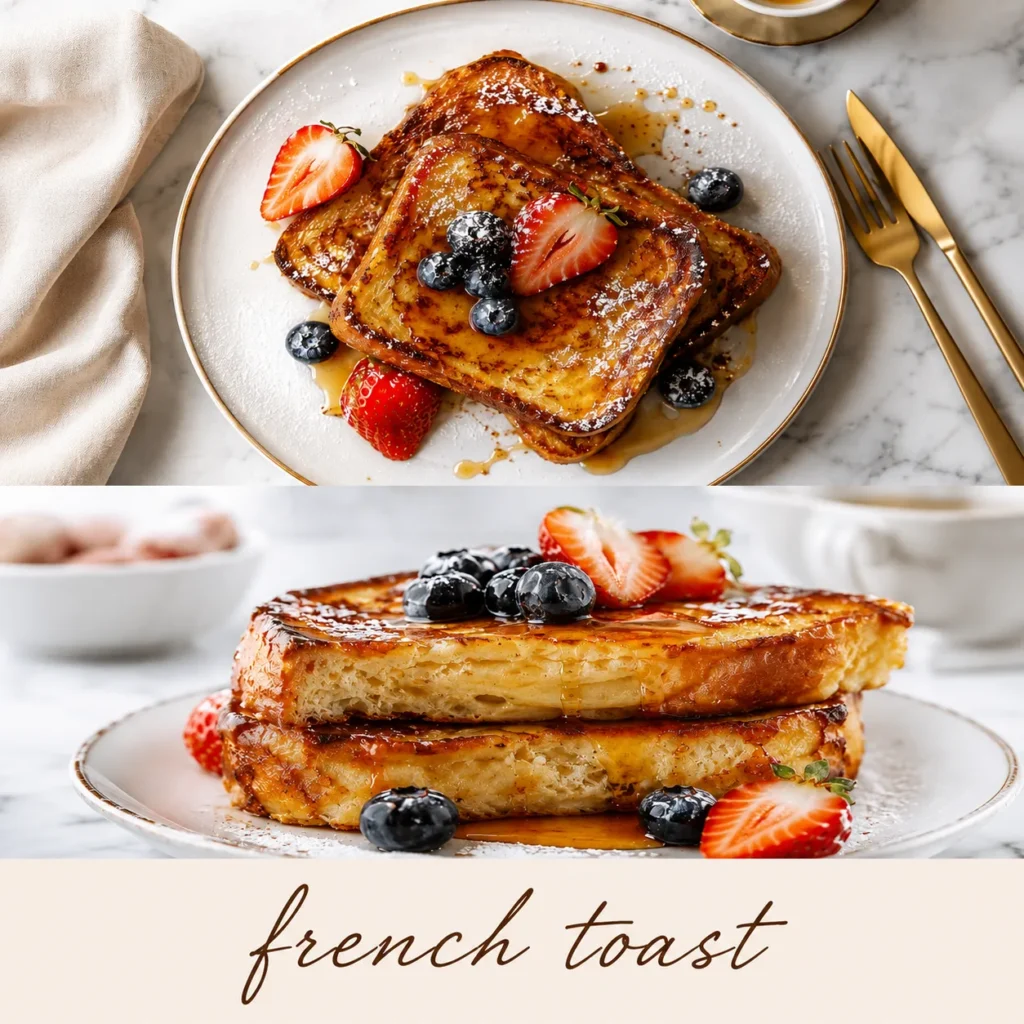 Matschiges French Toast adé! Erfahren Sie, wie Sie mit der Eigelb-Methode und dem idealen Brot ein himmlisches, eifreies oder klassisches Frühstück zaubern.