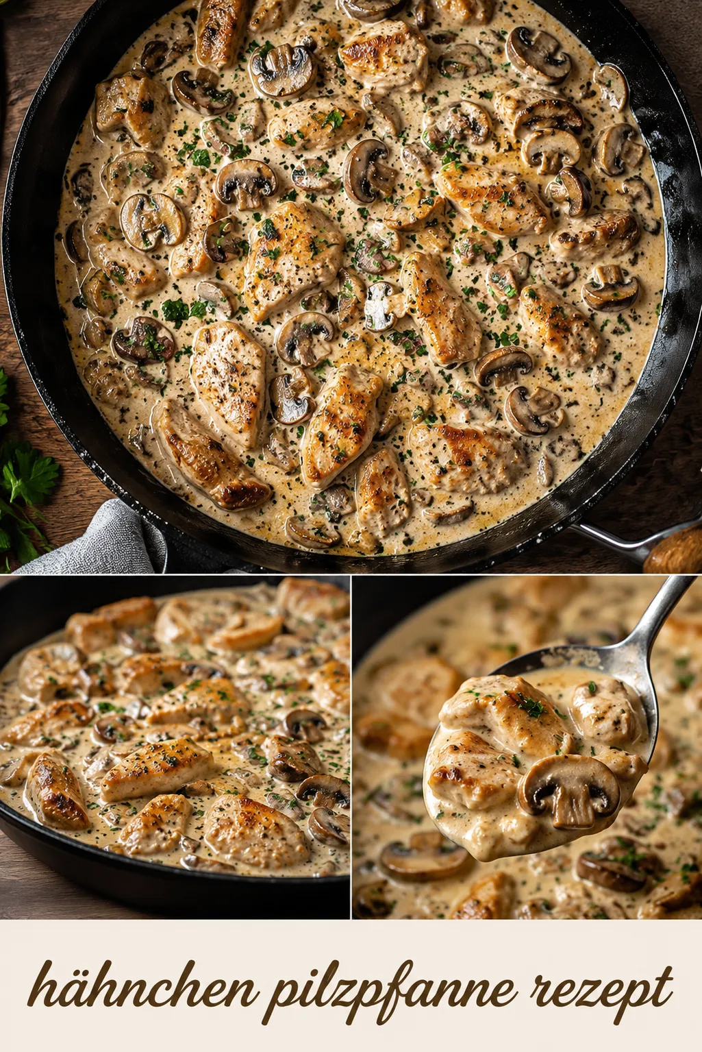 Dieses hähnchen pilzpfanne rezept revolutioniert Ihre Küche. Lernen Sie wissenschaftliche Tricks für saftiges Fleisch und perfekt cremige Sauce ohne Mehl!