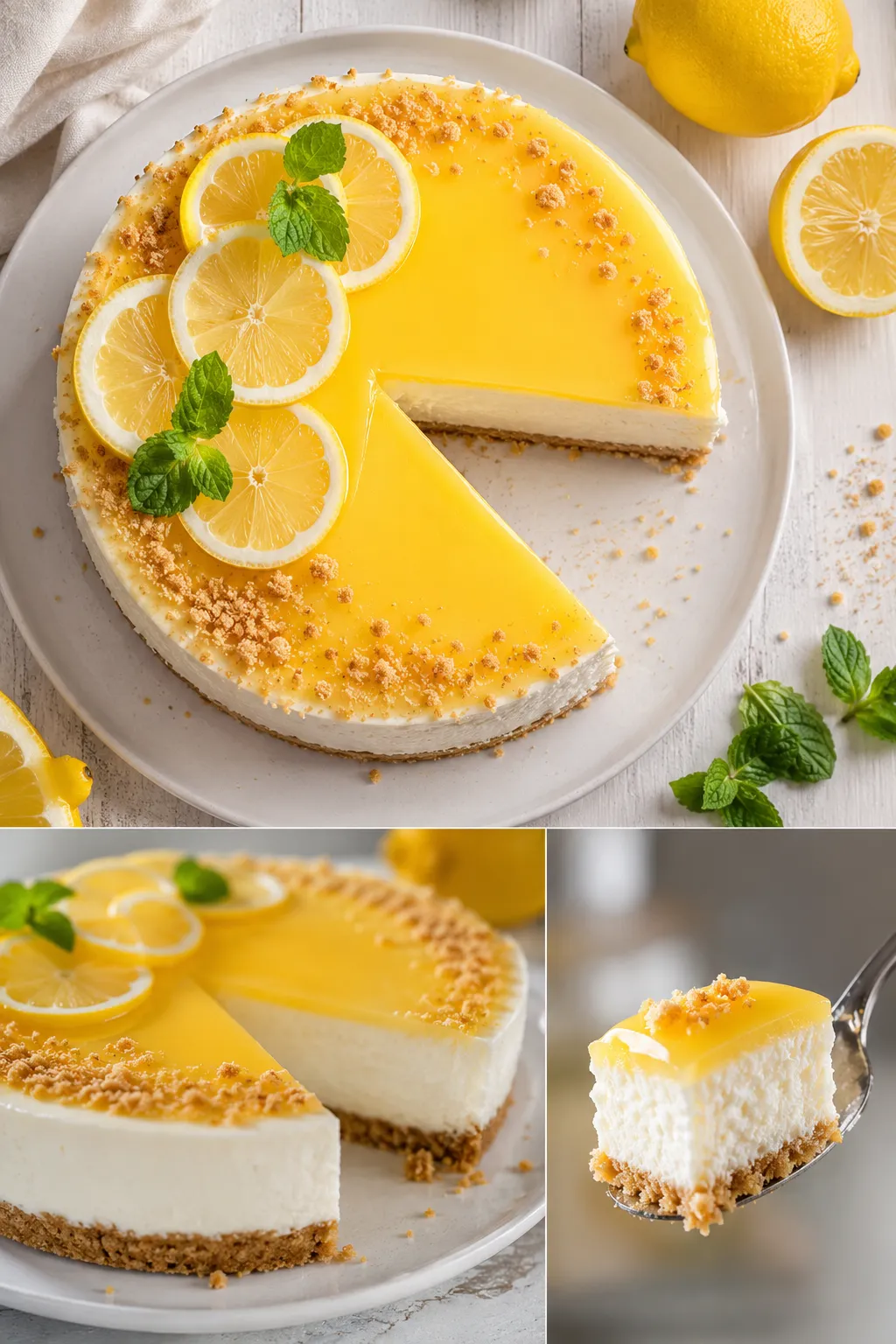 Warum wird Ihr Zitronen Cheesecake flüssig? 🍋 Erfahren Sie die verblüffenden Fehler bei Gelatine & wie Ihr Kuchen garantiert perfekt schnittfest wird!