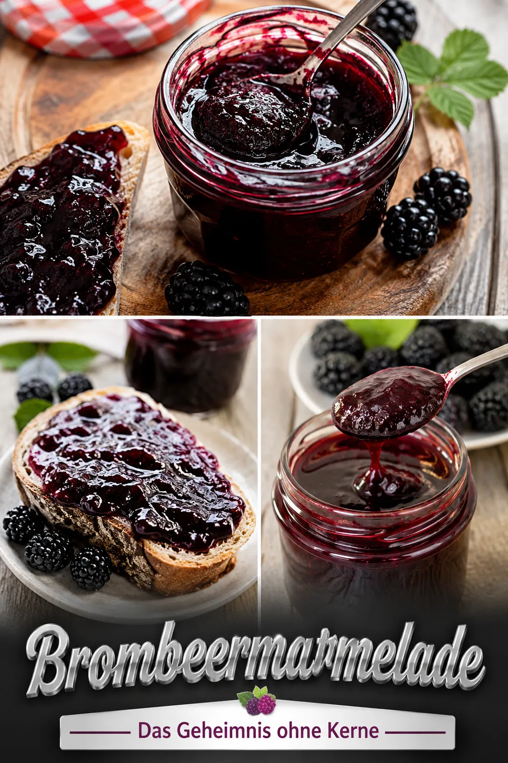 Cremige Brombeermarmelade ganz ohne Kerne kochen! Entdecke die besten Passier-Tricks, Thermomix-Fehler & das exakte Mischungsverhältnis.
