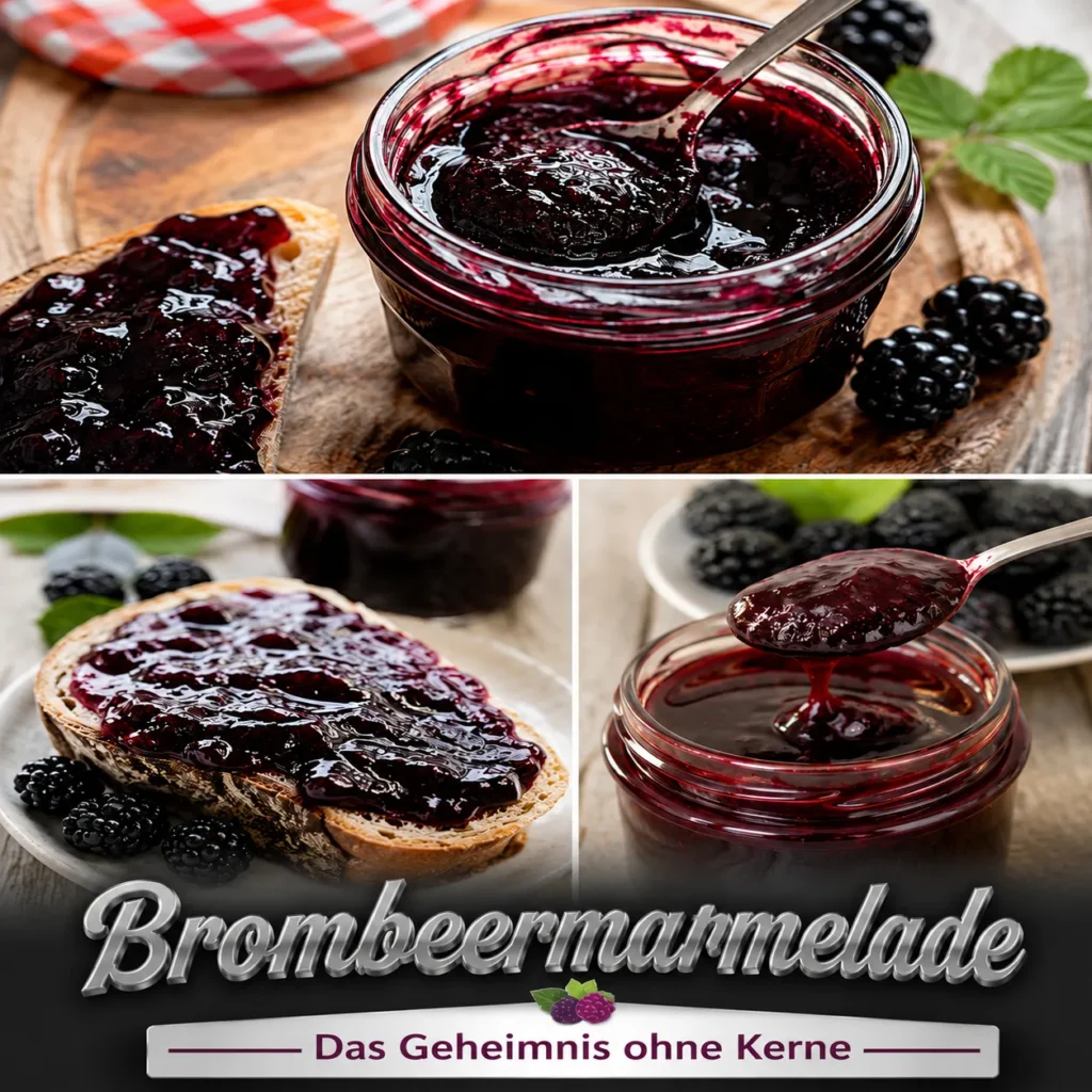 Cremige Brombeermarmelade ganz ohne Kerne kochen! Entdecke die besten Passier-Tricks, Thermomix-Fehler & das exakte Mischungsverhältnis.