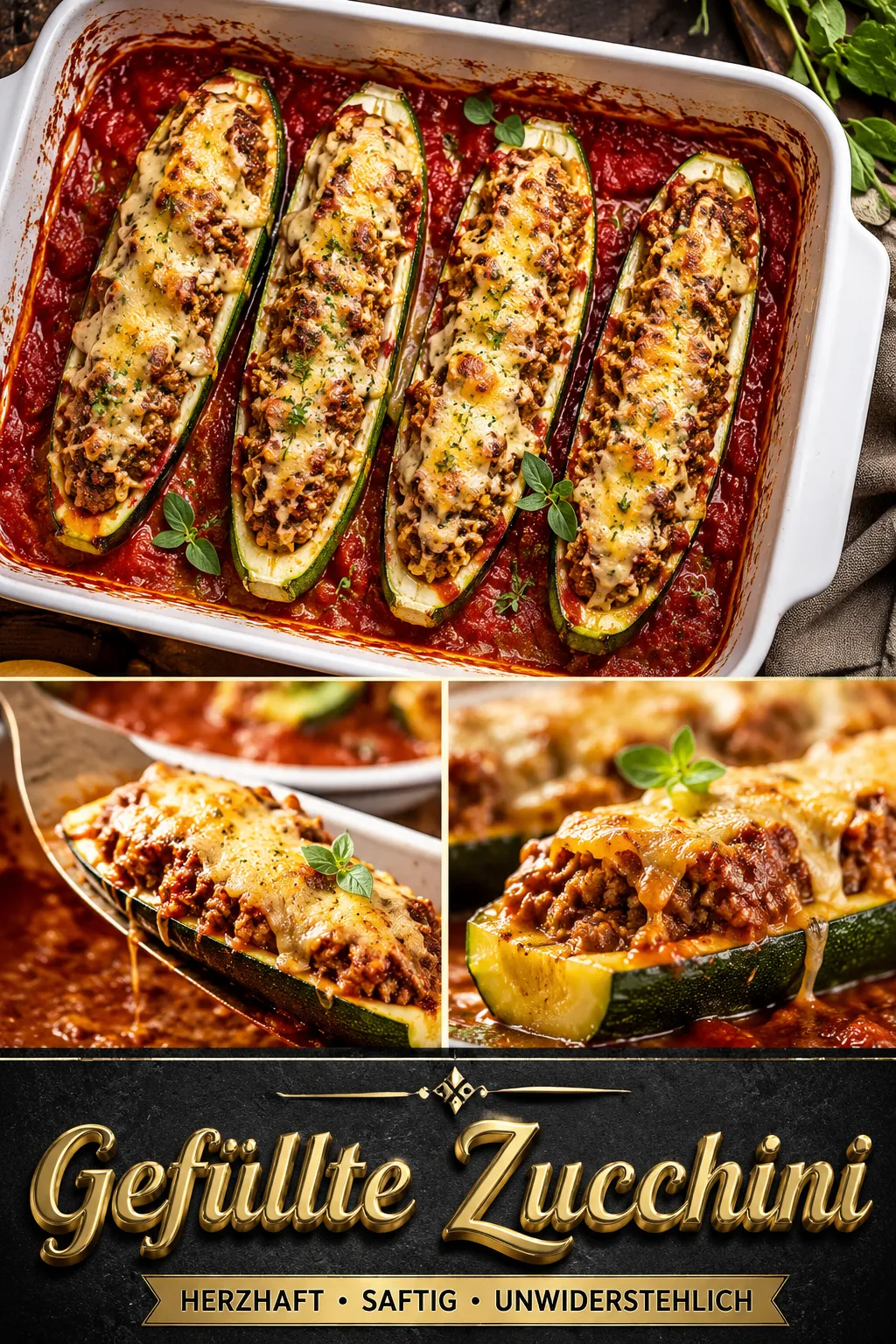 Deine gefüllte zucchini schwimmt oft im Ofen? Erfahre das Geheimnis der Osmose für eine perfekte Käsekruste und absolut stabilen Halt.