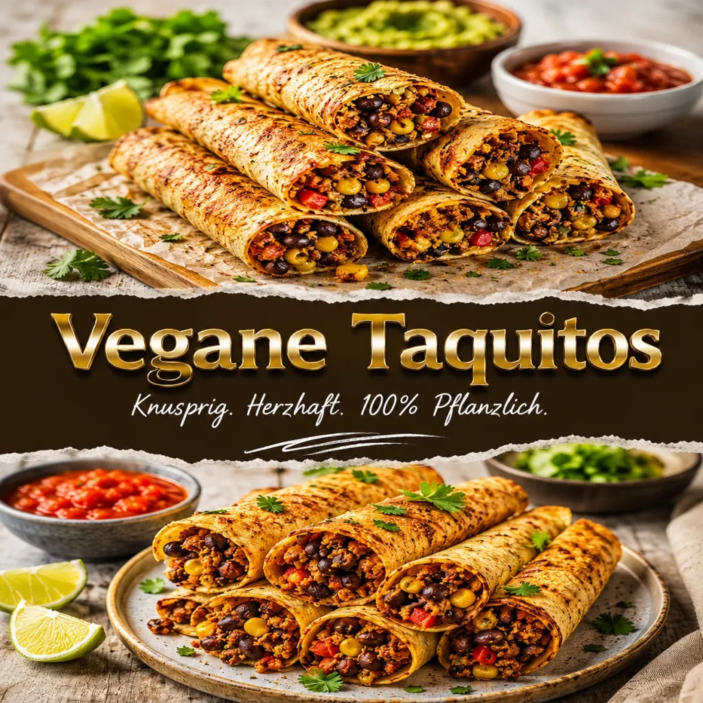 Vegane Taquitos knusprig & lecker! Das beste Rezept mit veganem Hack – einfach, schnell & garantiert gelingsicher. Jetzt ausprobieren!