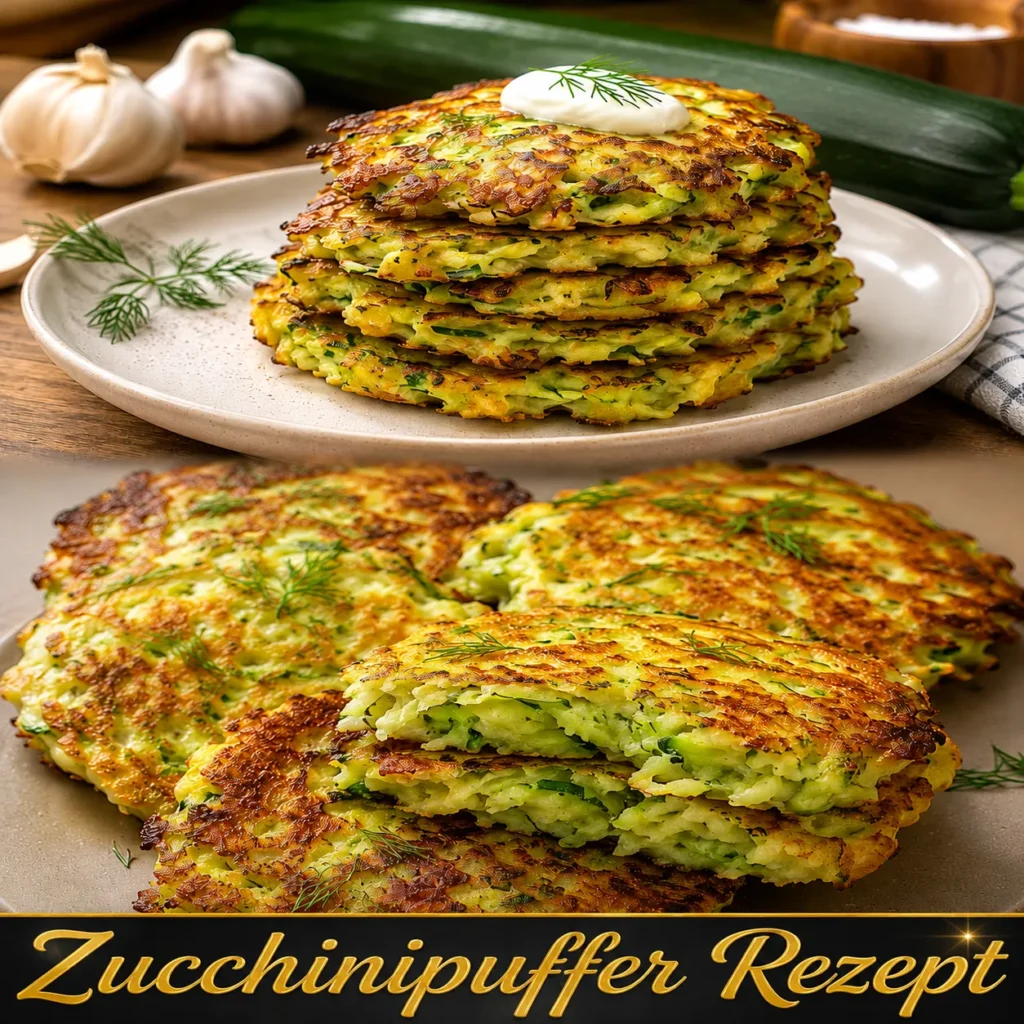 Außen kross, innen saftig! Dieses Zucchinipuffer Rezept gelingt ohne Verwässern. Entdecke den Profi-Trick für die perfekte Bindung und Kruste.