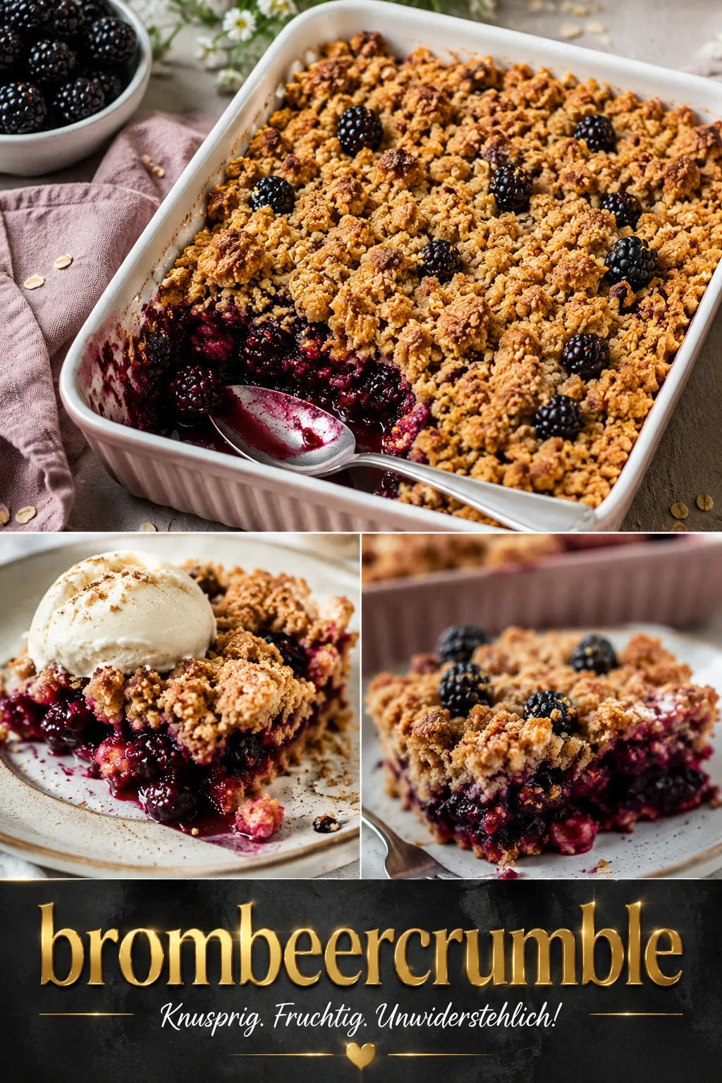 Schluss mit wässrigen Beeren! Dieser Brombeercrumble begeistert mit eiskalt gekneteten Knusper-Streuseln. Erfahren Sie hier alle Profi-Tricks!