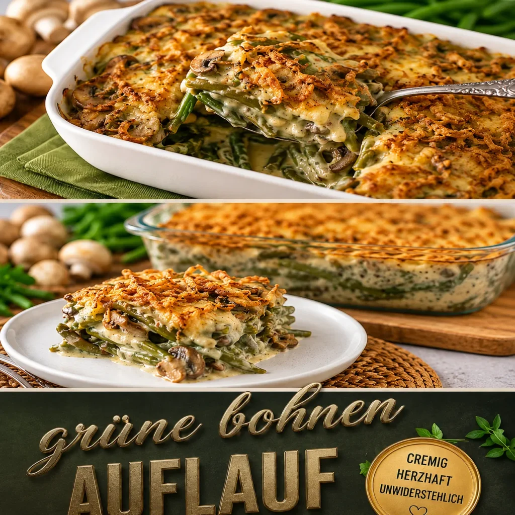 Nie wieder wässrig! So gelingt Ihr grüne bohnen auflauf cremig, würzig und perfekt im Ofen überbacken. Hier geht’s zum gelingsicheren Rezept!
