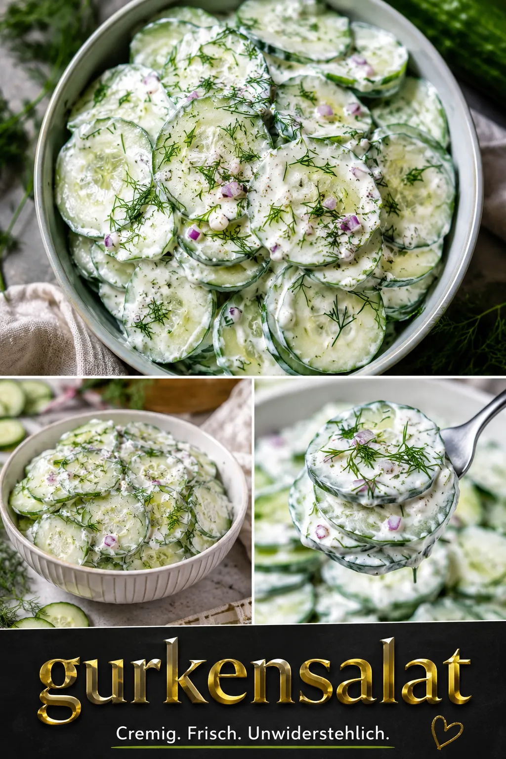 Ihr Gurkensalat wird immer wässrig? Entdecken Sie die wissenschaftlichen Tricks für dauerhaften Crunch und das perfekte, emulgierte Joghurt-Dressing.