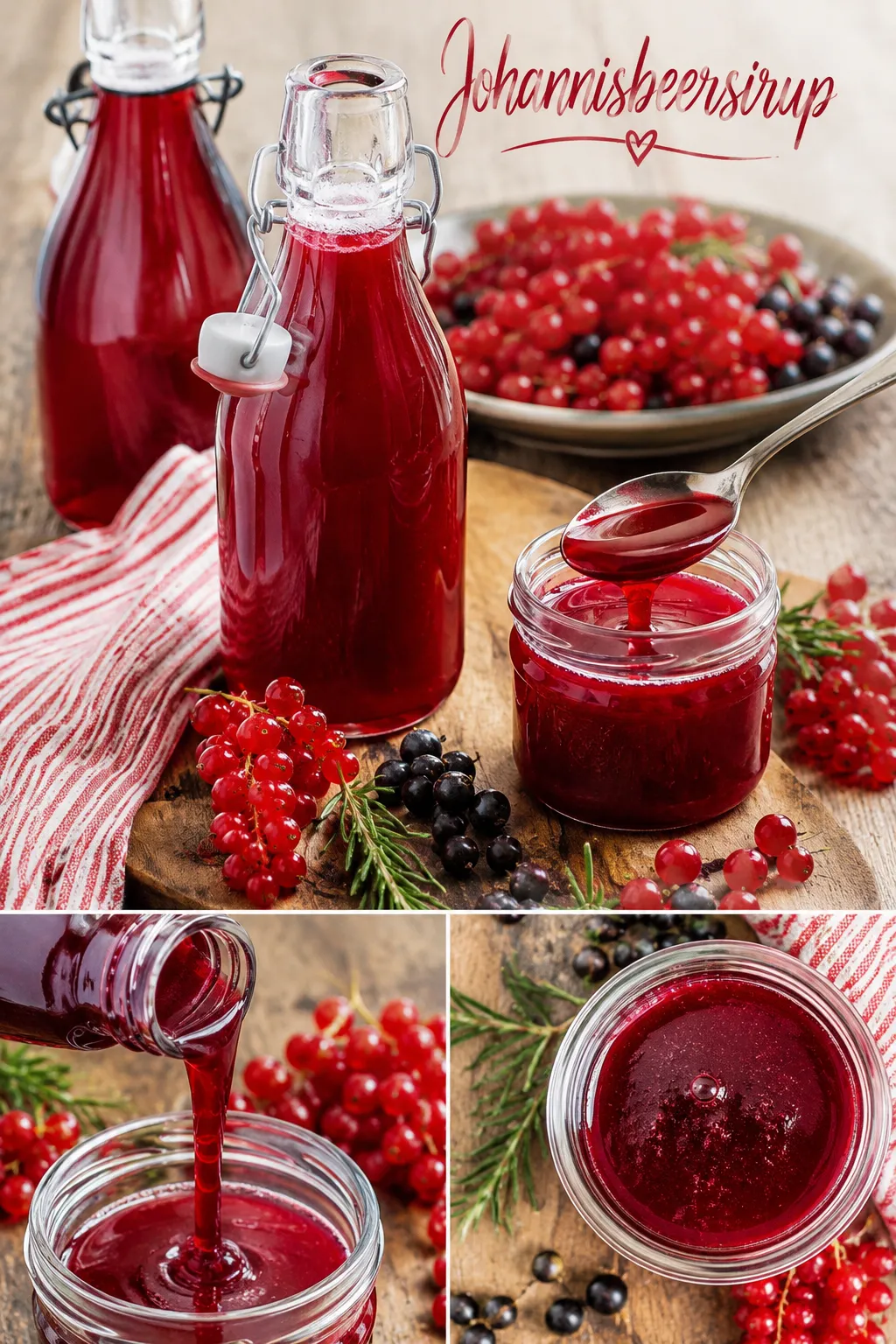 Bitterer Geschmack oder geliert in der Flasche? So gelingt Ihr Johannisbeersirup garantiert fehlerfrei. Erfahren Sie die Geheimnisse der Profi-Küchenphysik!