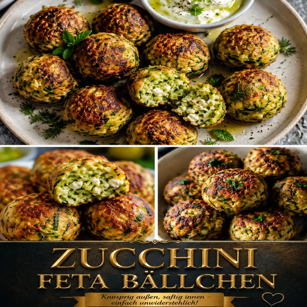Matschige zucchini feta bällchen gehören der Vergangenheit an. Mit dieser genialen Methode gelingen sie außen knusprig & innen cremig!