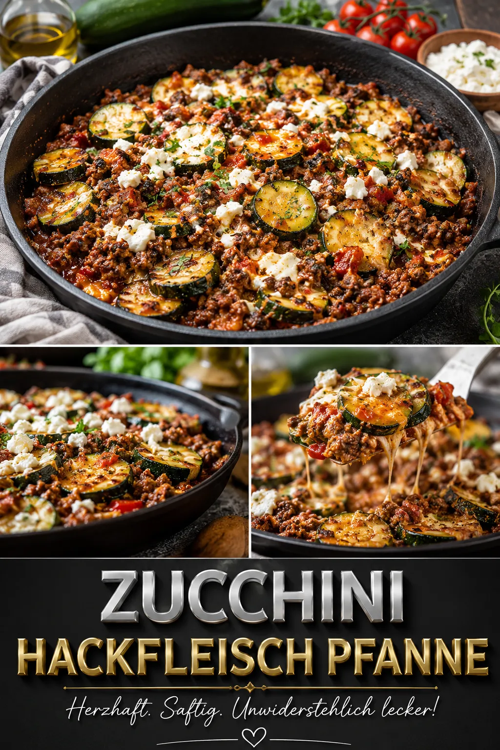 Deine Zucchini Hackfleisch Pfanne wird immer matschig? Mit unserem Profi-Trick bleibt das Gemüse knackig. Jetzt das gelingsichere Rezept nachkochen!