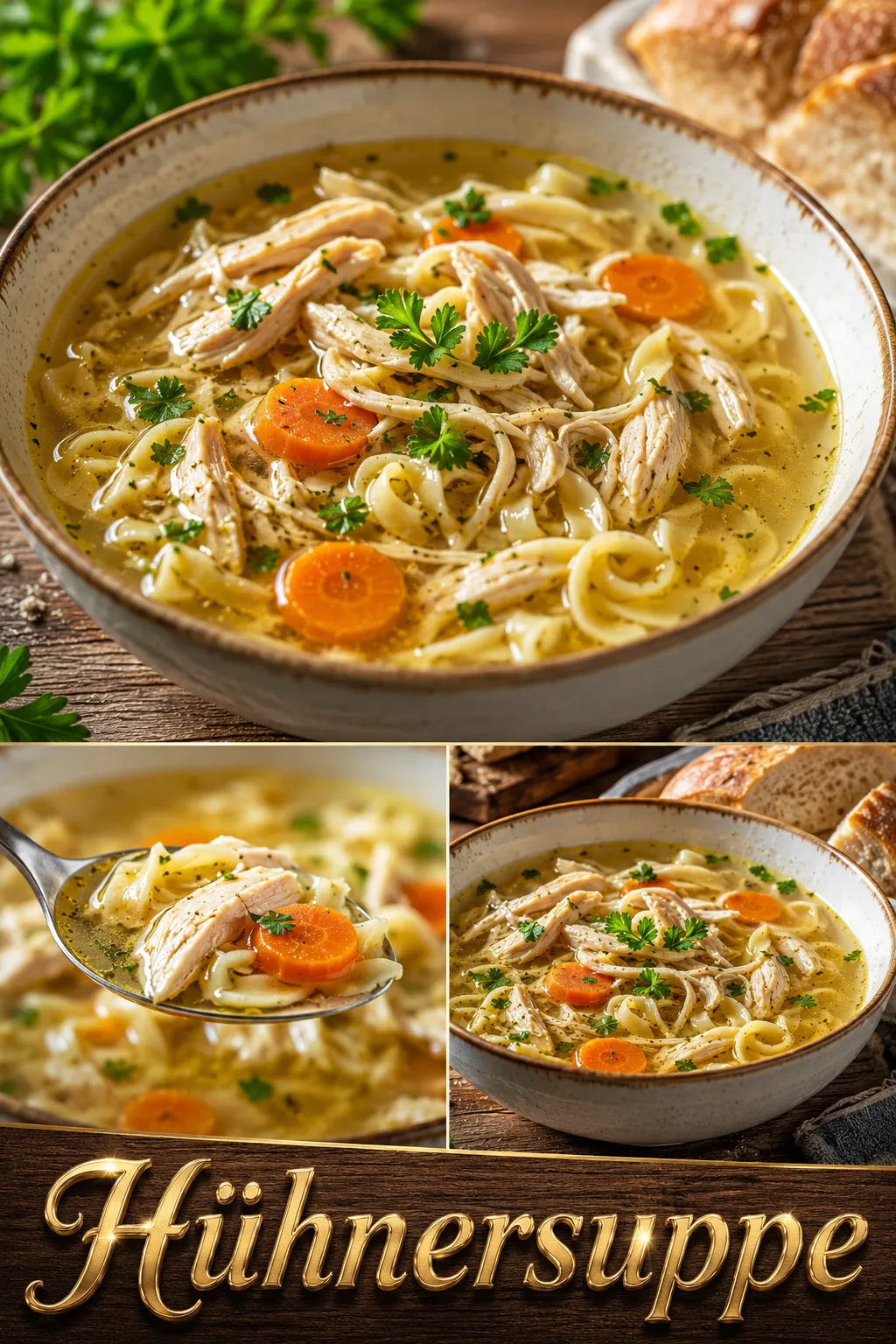Perfekte Hühnersuppe wie von Oma: Entdecken Sie das Geheimnis für klare Brühe & maximalen Geschmack durch echte Küchenphysik. Jetzt nachkochen!
