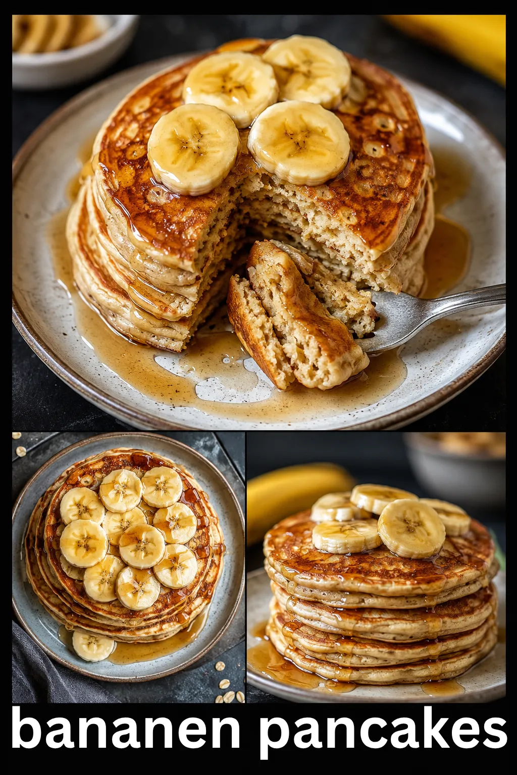 Schluss mit matschigem Teig! Erfahren Sie, wie Ihre Bananen Pancakes außen goldbraun und innen perfekt luftig werden. Zum gelingsicheren Rezept!
