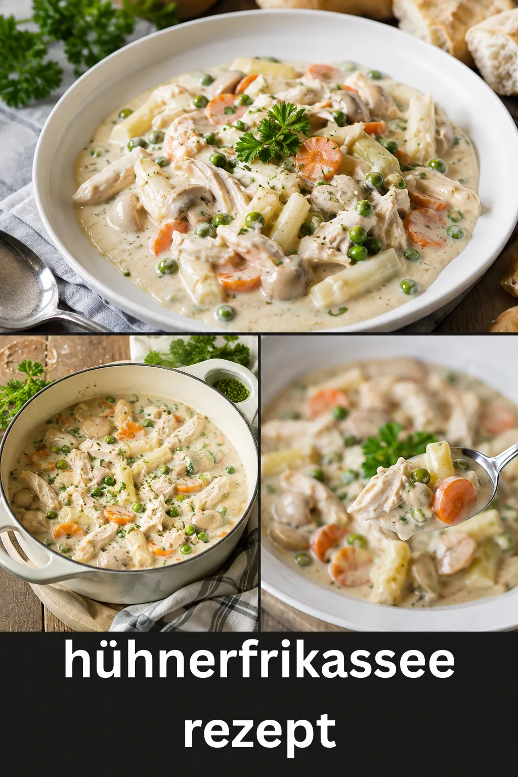 Das perfekte hühnerfrikassee rezept: Gelingsicher, samtig & ohne Ausflocken. Entdecke die Geheimnisse für Omas echten Klassiker!