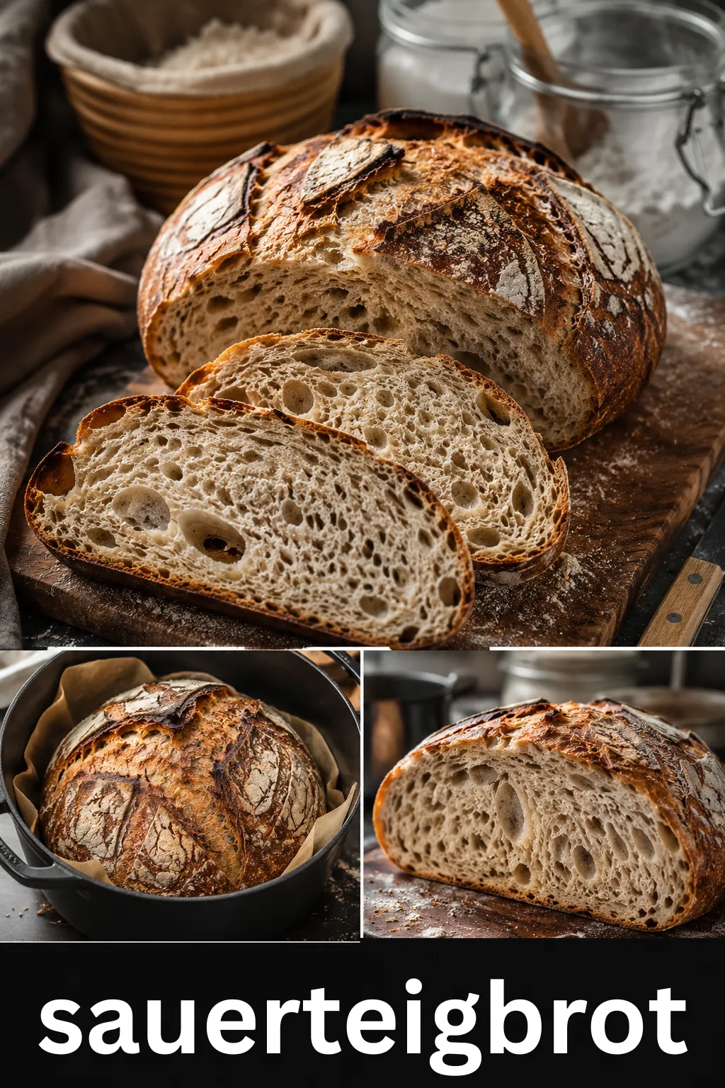 Perfektes Sauerteigbrot selbst backen! Biochemie, Krumentextur und Tipps gegen breitlaufenden Teig. Erfahren Sie alle Profi-Geheimnisse.