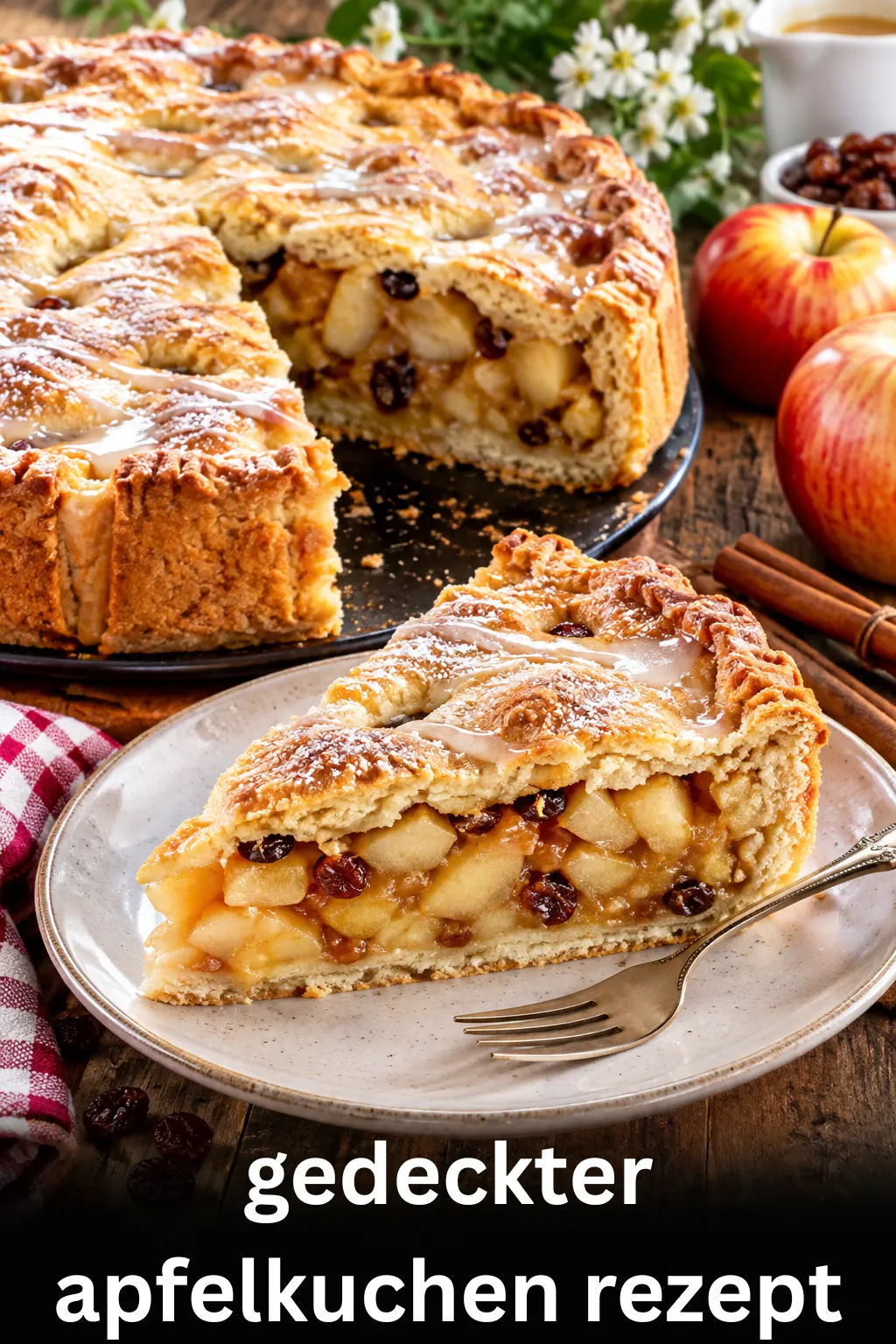 Schluss mit matschigem Boden! Unser gedeckter apfelkuchen rezept garantiert knusprigen Mürbeteig & saftige Füllung. Jetzt das Profi-Geheimnis entdecken!