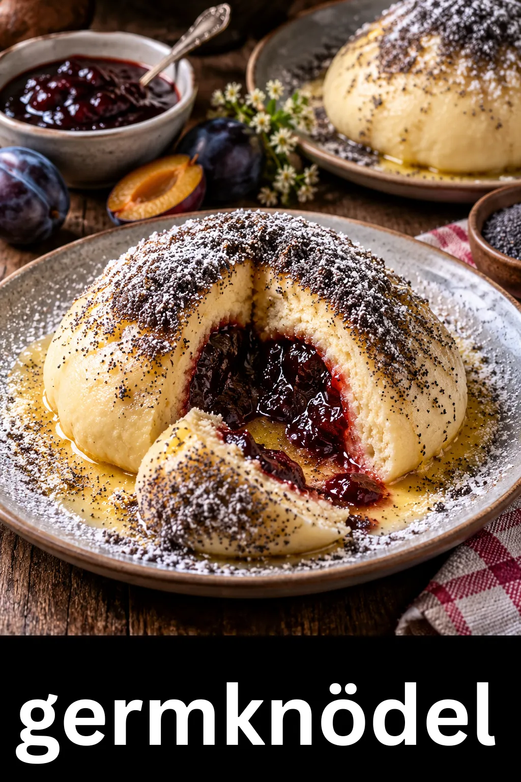 Germknödel selber machen ohne Einsinken! Die Holzspieß-Methode, echtes Powidl & Profi-Tipps für den Thermomix.