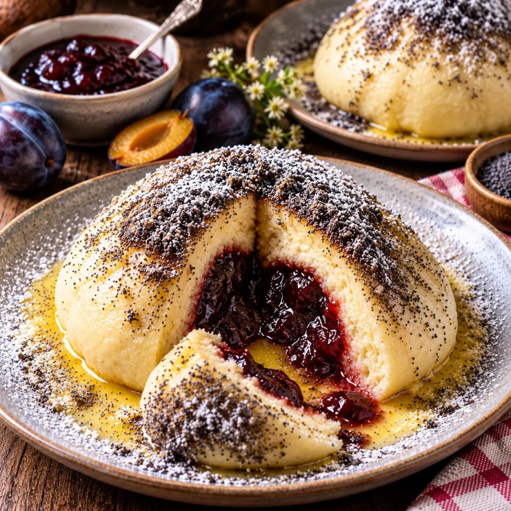 Germknödel selber machen ohne Einsinken! Die Holzspieß-Methode, echtes Powidl & Profi-Tipps für den Thermomix.