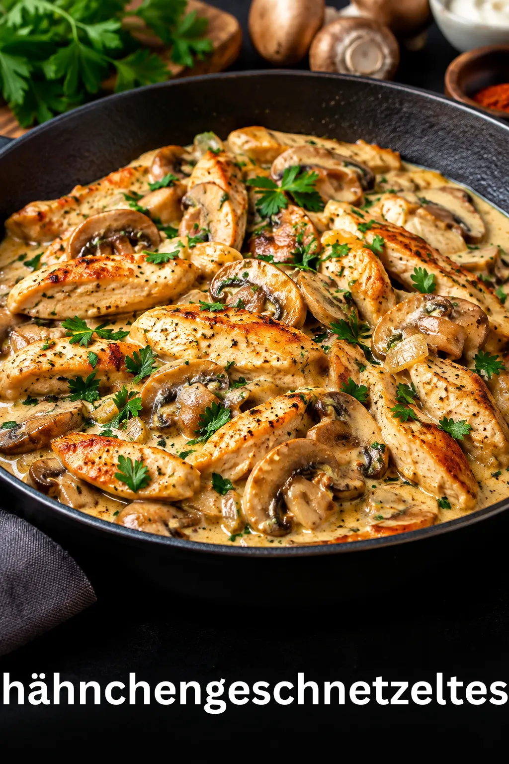 Cremiges Hähnchengeschnetzeltes gelingt garantiert! Lernen Sie die Physik des Anbratens & verhindern Sie Gerinnen. Jetzt das Profi-Rezept entdecken!