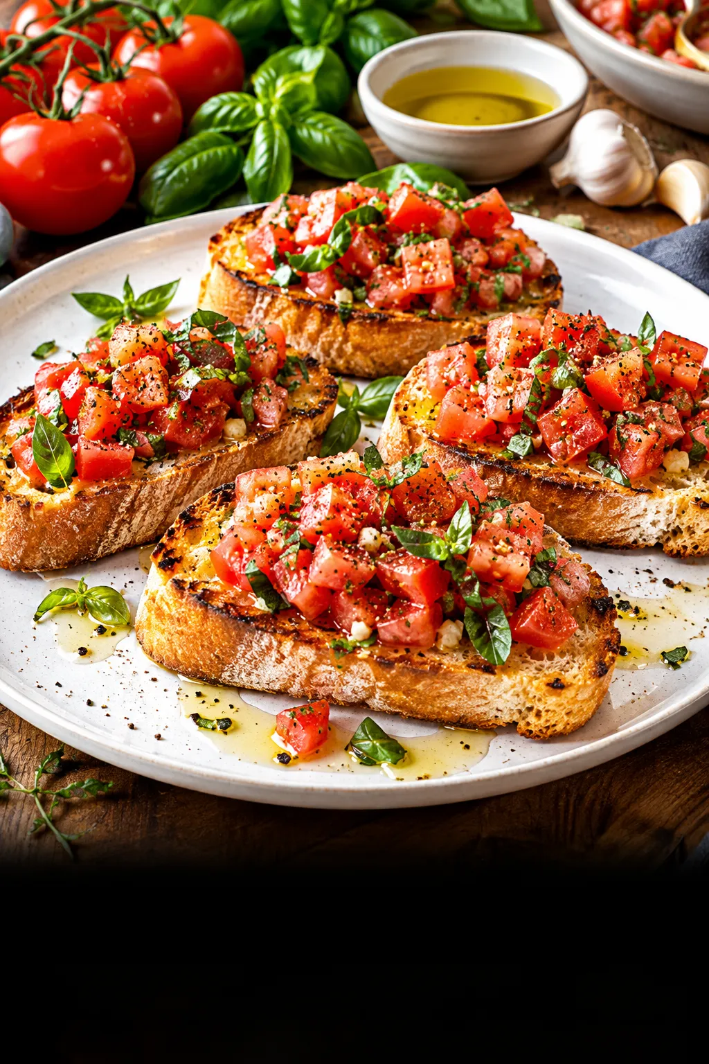 Bruschetta Rezept wie vom Italiener: Knuspriges Brot & saftige Tomaten ohne Durchweichen! Jetzt die besten Profi-Tricks entdecken.