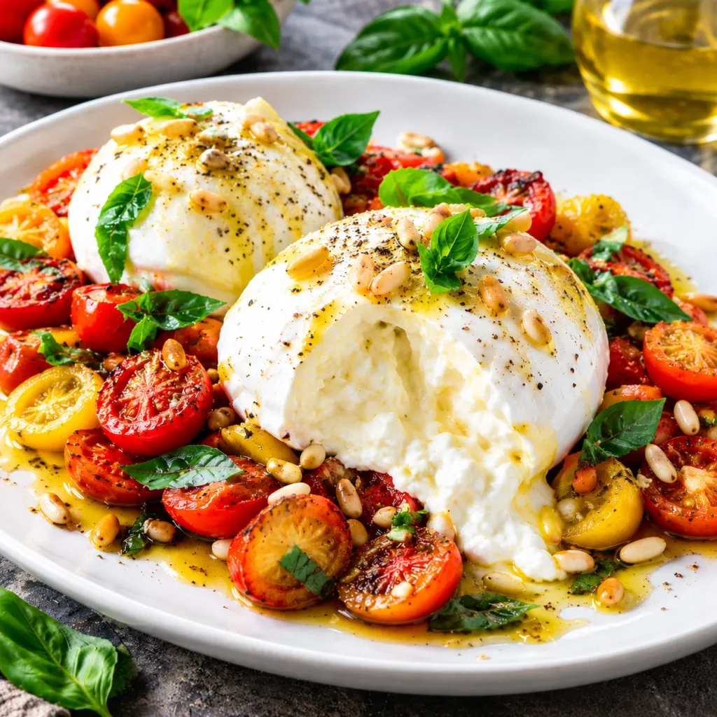 Perfekter Genuss mit burrata: Entdecken Sie die physikalischen Geheimnisse der perfekten Textur und wie Sie den Käse optimal in der Küche einsetzen.