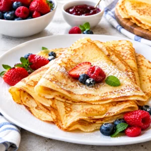 Das perfekte crepes rezept mit kulinarischer Physik: Hauchdünn, goldbraun & reißfest. Entdecke das Geheimnis der französischen Pâtisserie für Zuhause!