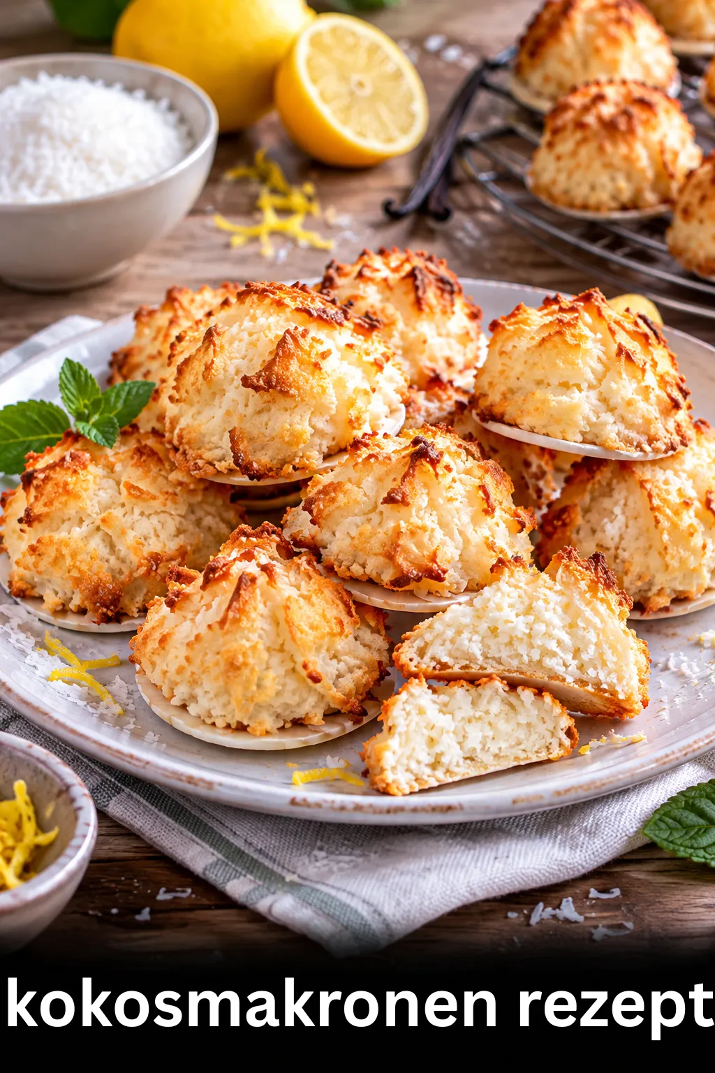 Nie wieder trockene Makronen! Entdecke das beste Kokosmakronen Rezept mit saftigem Kern & gelingsicheren Profi-Tipps für die Backstube.
